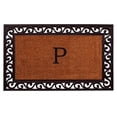 thumbnail image 1 of Calloway Mills Rembrandt Monogram Outdoor Doormat 18" x 30" (Letter P), 1 of 5