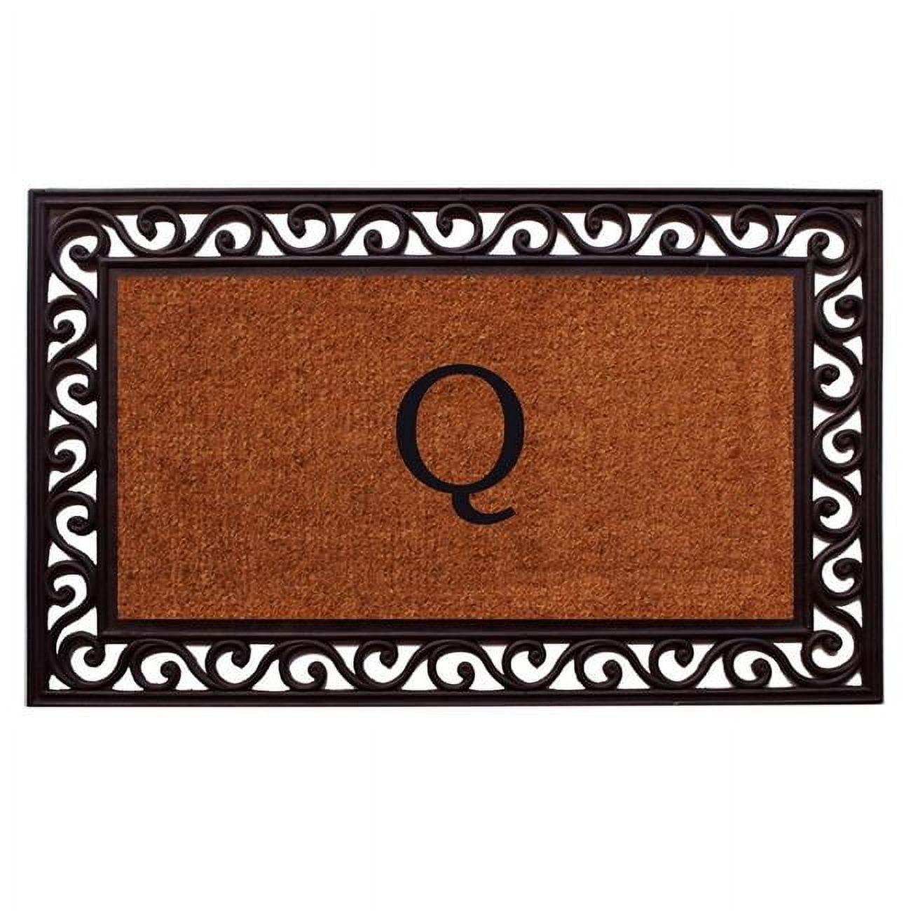 Calloway Mills Rembrandt Monogram Outdoor Doormat 18" x 30" (Letter Q)