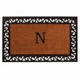 thumbnail image 1 of Calloway Mills Rembrandt Monogram Outdoor Doormat 22" x 36" (Letter N), 1 of 5
