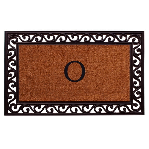 Calloway Mills Rembrandt Monogram Outdoor Doormat 22" x 36" (Letter O)