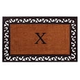 thumbnail image 1 of Calloway Mills Rembrandt Monogram Outdoor Doormat 22" x 36" (Letter X), 1 of 2