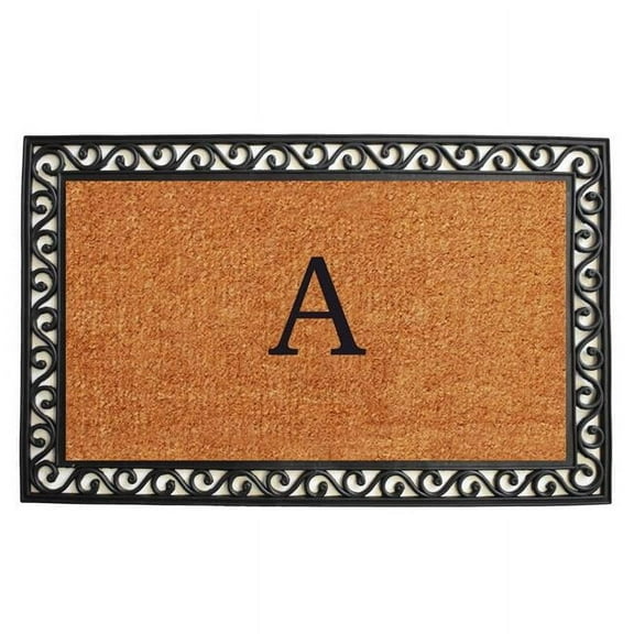 Calloway Mills Rembrandt Monogram Outdoor Doormat 30" x 48" (Letter A)