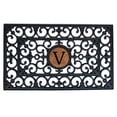 thumbnail image 1 of Calloway Mills Rubber/ Coir Monogram Outdoor Doormat 18" x 30" (Letter V), 1 of 2