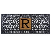 Calloway Mills Rubber Monogram Outdoor Doormat 17" x 41" Letter R