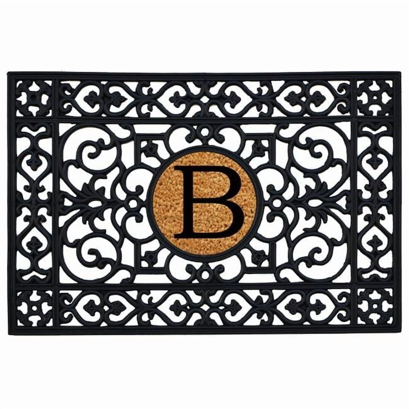 Calloway Mills Rubber Monogram Outdoor Doormat 2' x 3' (Letter B)
