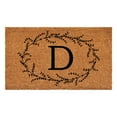 thumbnail image 1 of Calloway Mills Rustic Leaf Vine Monogrammed Doormat, 24" x 48" (Letter D), 1 of 5
