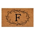 thumbnail image 1 of Calloway Mills Rustic Leaf Vine Monogrammed Doormat, 36" x 72" (Letter F), 1 of 5