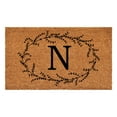 thumbnail image 1 of Calloway Mills Rustic Leaf Vine Monogrammed Doormat, 36" x 72" (Letter N), 1 of 5