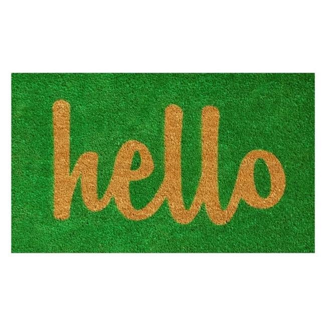 Calloway Mills Script Hello Outdoor Coir Doormat, 24" x 36"