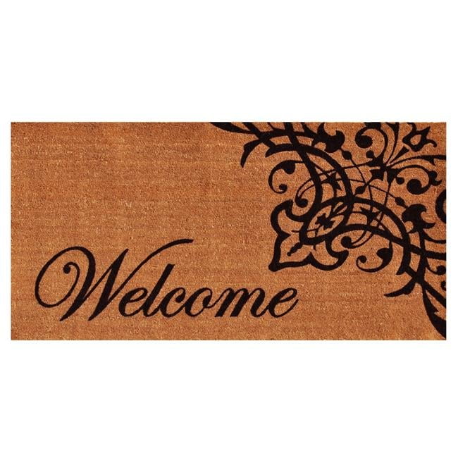 Natural Coir 30" x 48" Rectangular Welcome Outdoor Doormat