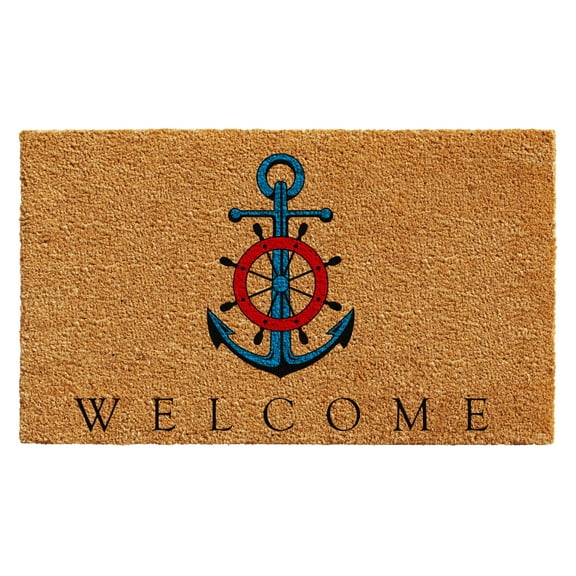 Calloway Mills Ships Anchor Welcome Outdoor Doormat