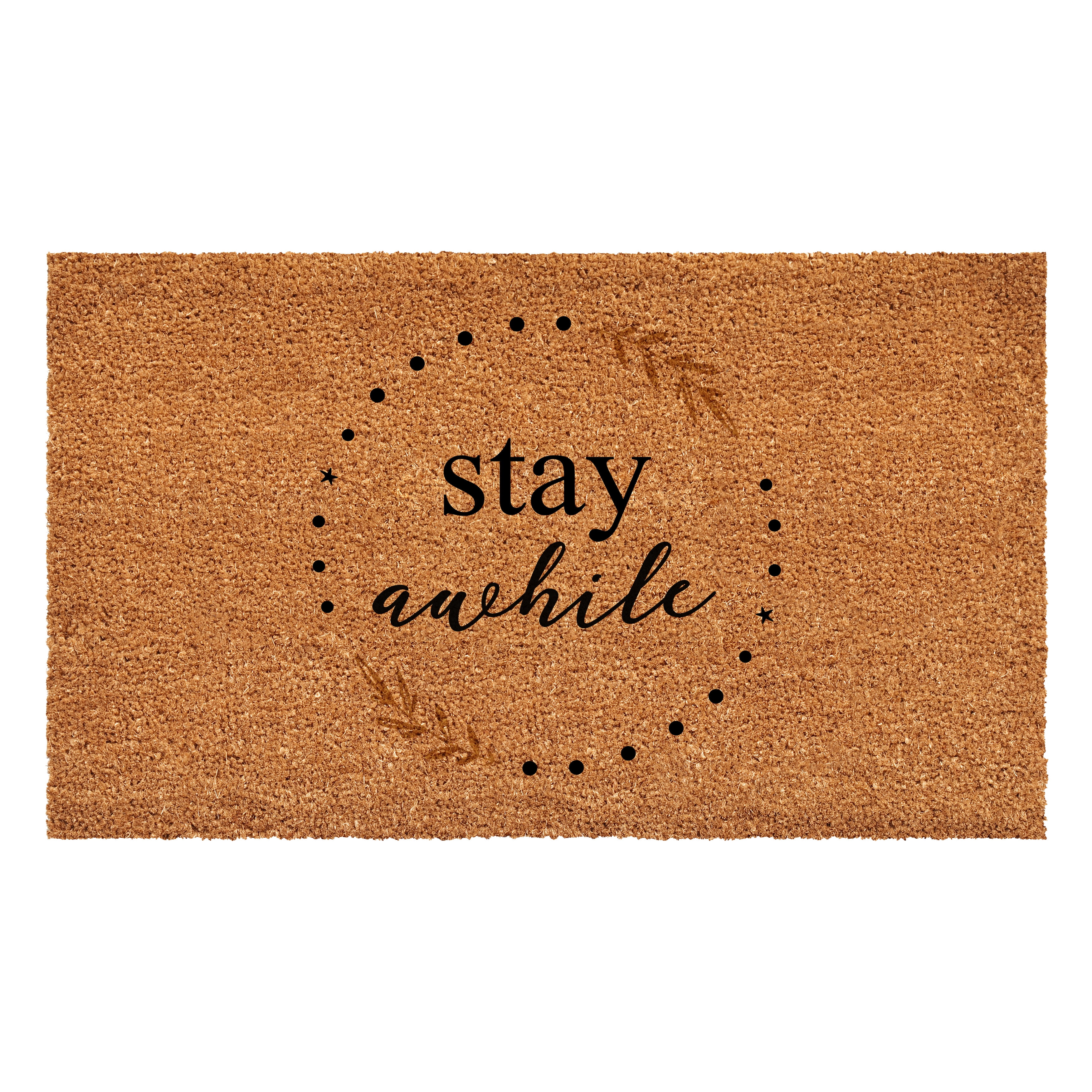 Calloway Mills Stay A While Wreath Doormat, 17" x 29"