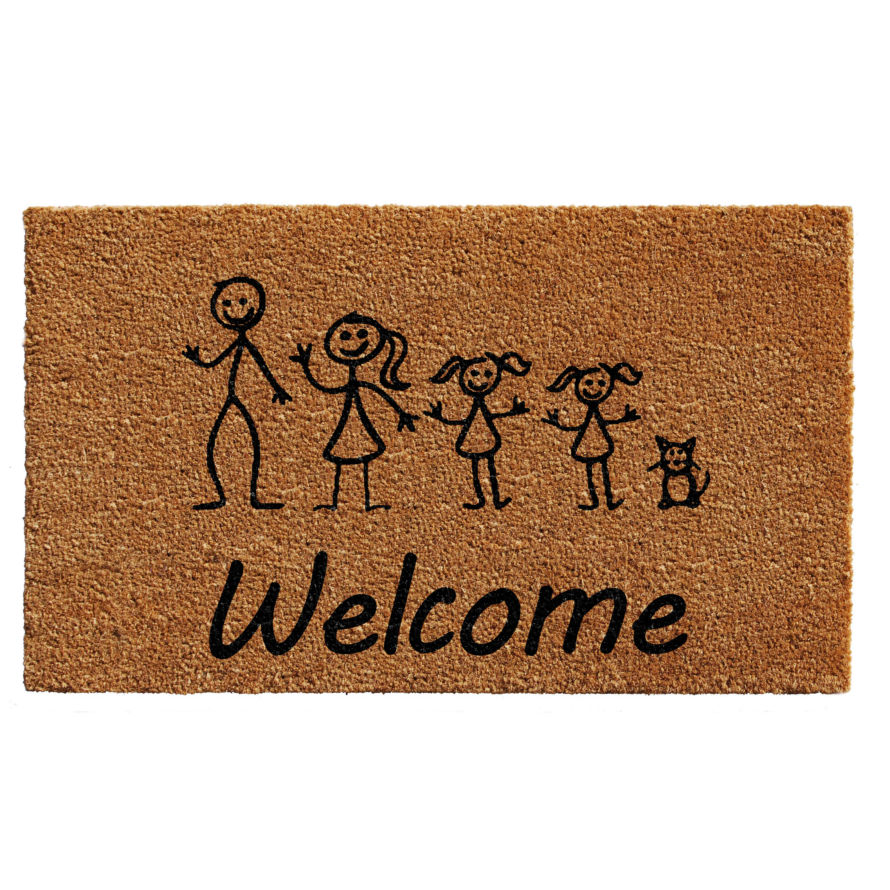 Calloway Mills Stick Family Outdoor Doormat 18" x 30"