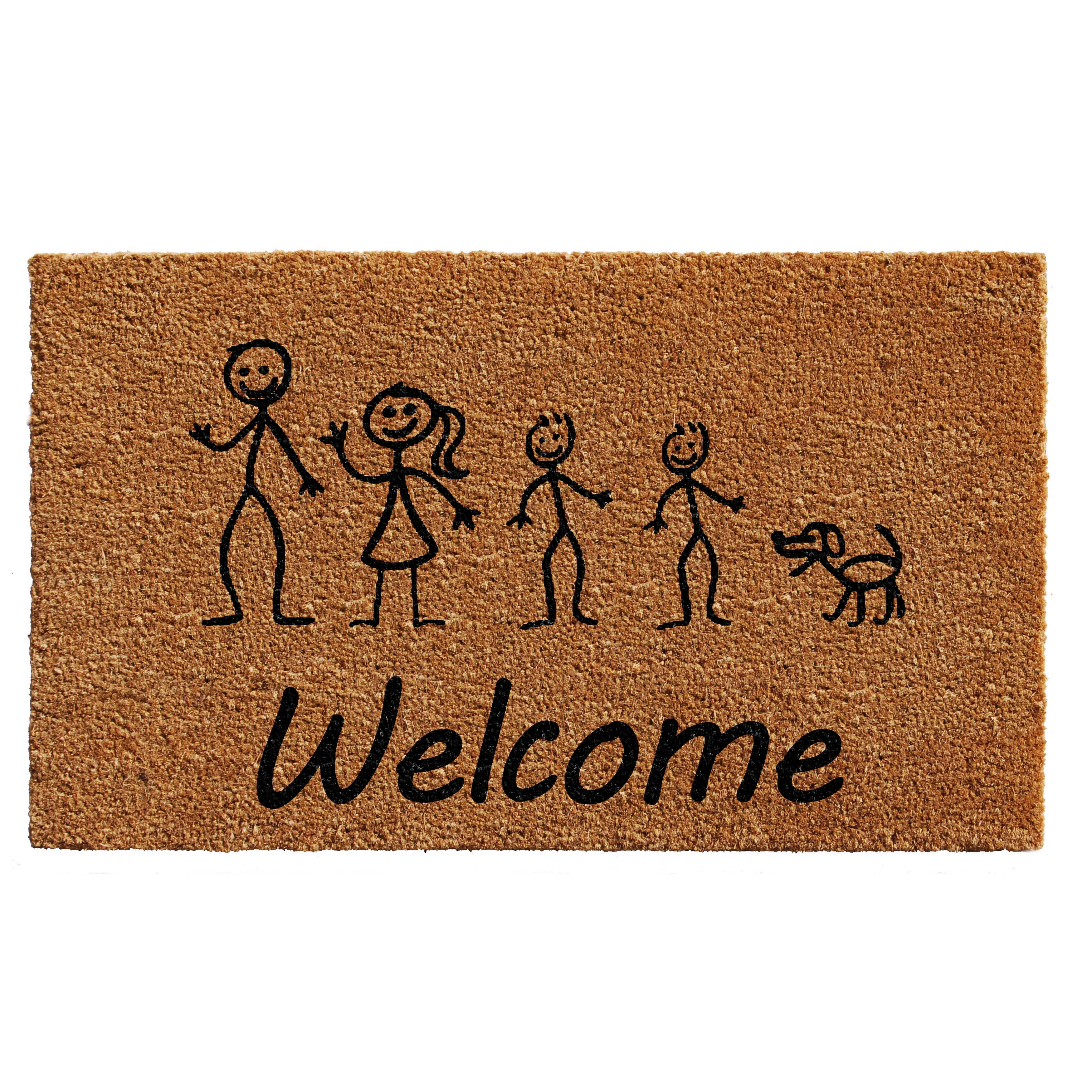 Calloway Mills Stick Family Outdoor Doormat 24" x 36"