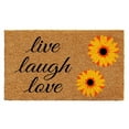 thumbnail image 1 of Calloway Mills Sunflower Live Laugh Love Outdoor Doormat 17" x 29", 1 of 1
