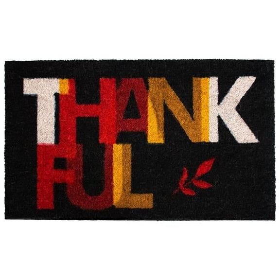Calloway Mills 102371729 17 x 29 in. Thankful Rectangular Doormat, Multi Color