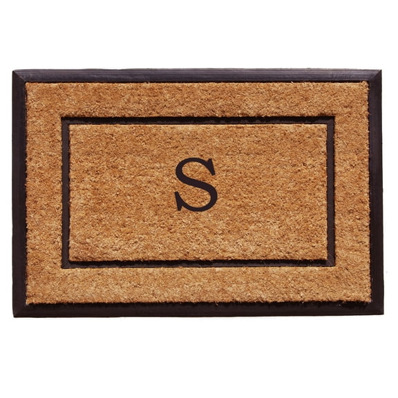Calloway Mills The General Monogram Doormat, 18" x 30", Letter S