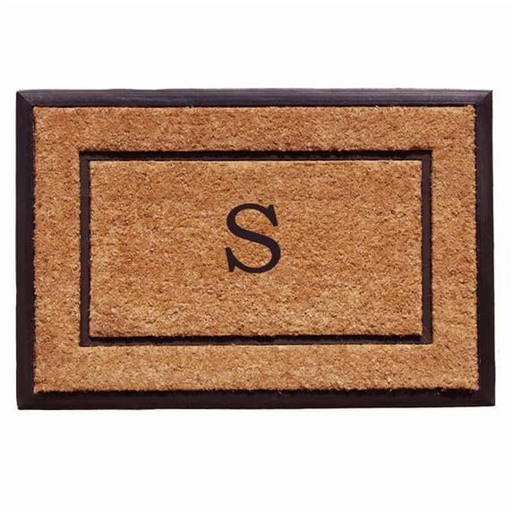 Calloway Mills The General Monogram Outdoor Doormat, Letter S