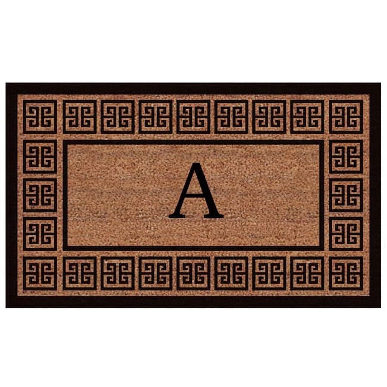 Calloway Mills The Grecian Monogram Outdoor Doormat, Extra-thick 2' x 3' (Letter A)