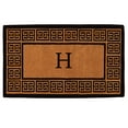 thumbnail image 1 of Calloway Mills The Grecian Monogram Outdoor Doormat, Extra-thick 2' x 3' (Letter H), 1 of 2