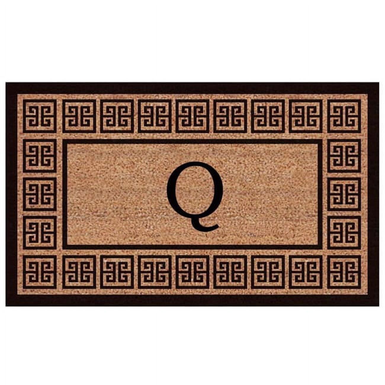 Calloway Mills The Grecian Monogram Outdoor Doormat, Extra-thick 2' x 3' (Letter Q)