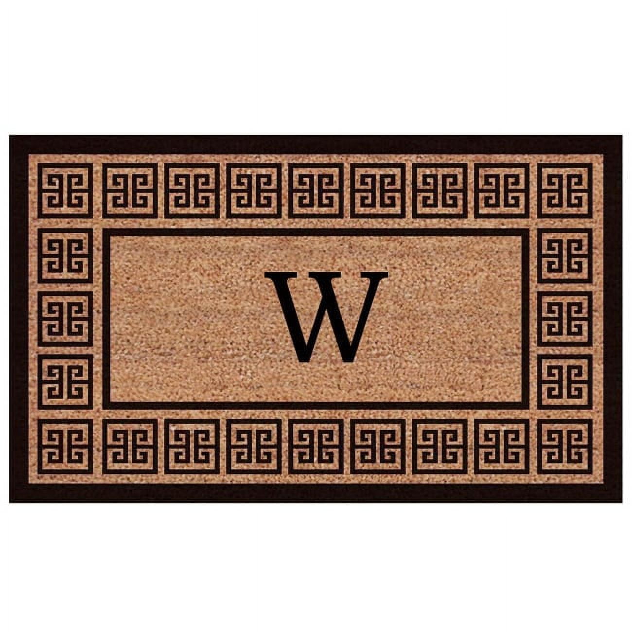 Calloway Mills The Grecian Monogram Outdoor Doormat, Extra-thick 2' x 3' (Letter W)