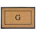 thumbnail image 1 of Calloway Mills Traditional Personalizable Brown, Black, Multi-color Coir Indoor, Outdoor Doormat, 2' x 4', 1 of 2