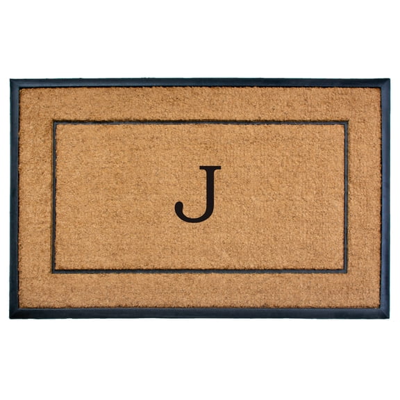Calloway Mills Traditional Personalizable Multi-color Coir Indoor Doormat, 2' x 4'