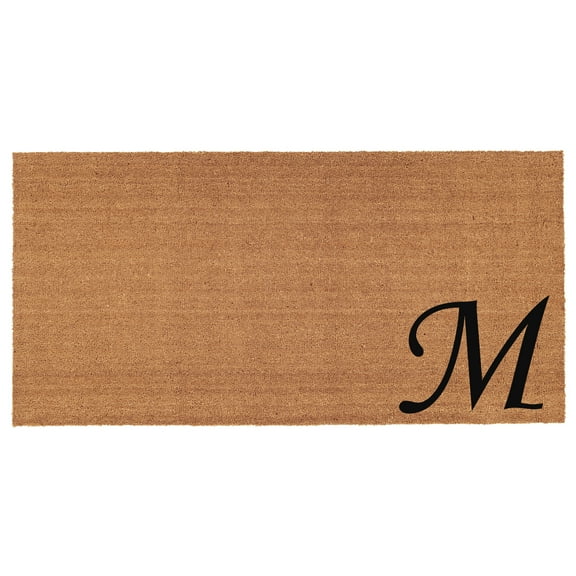 Calloway Mills Urban Chic Monogram Doormat, 30" x 48" (Letter M)