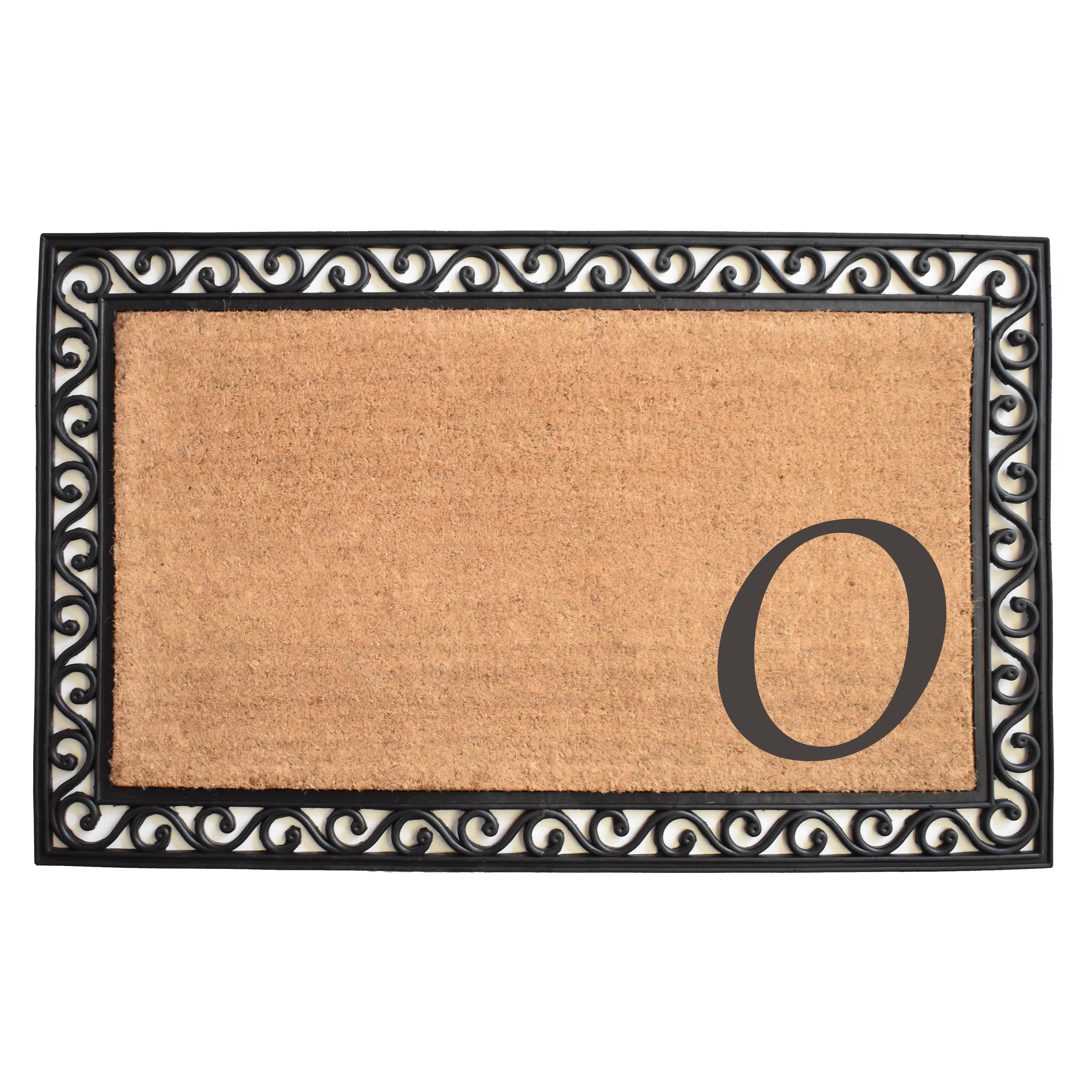 Calloway Mills Versailles Monogram Outdoor Doormat 18" x 30" (Letter O)