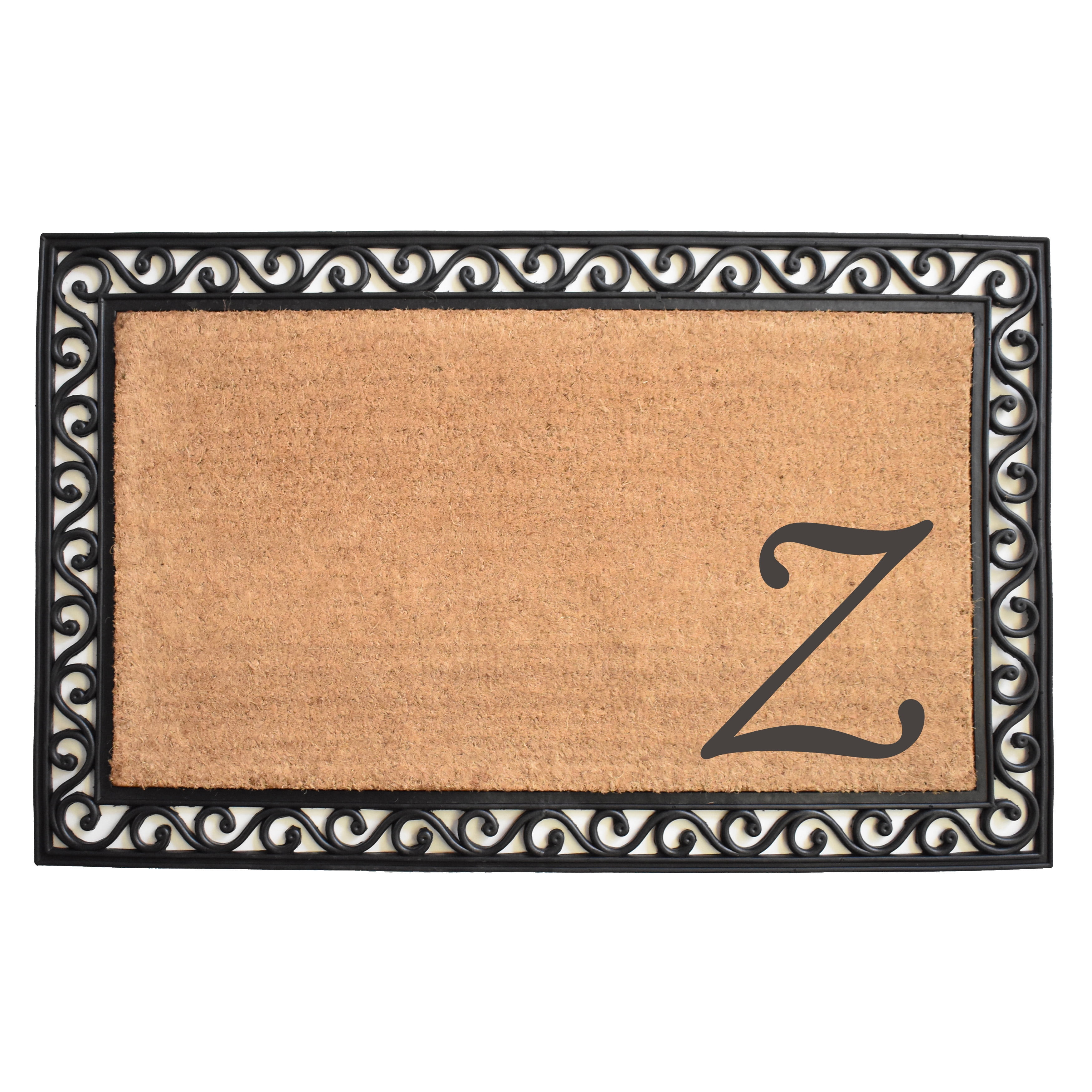 Calloway Mills Versailles Monogram Outdoor Doormat 18" x 30" (Letter Z)