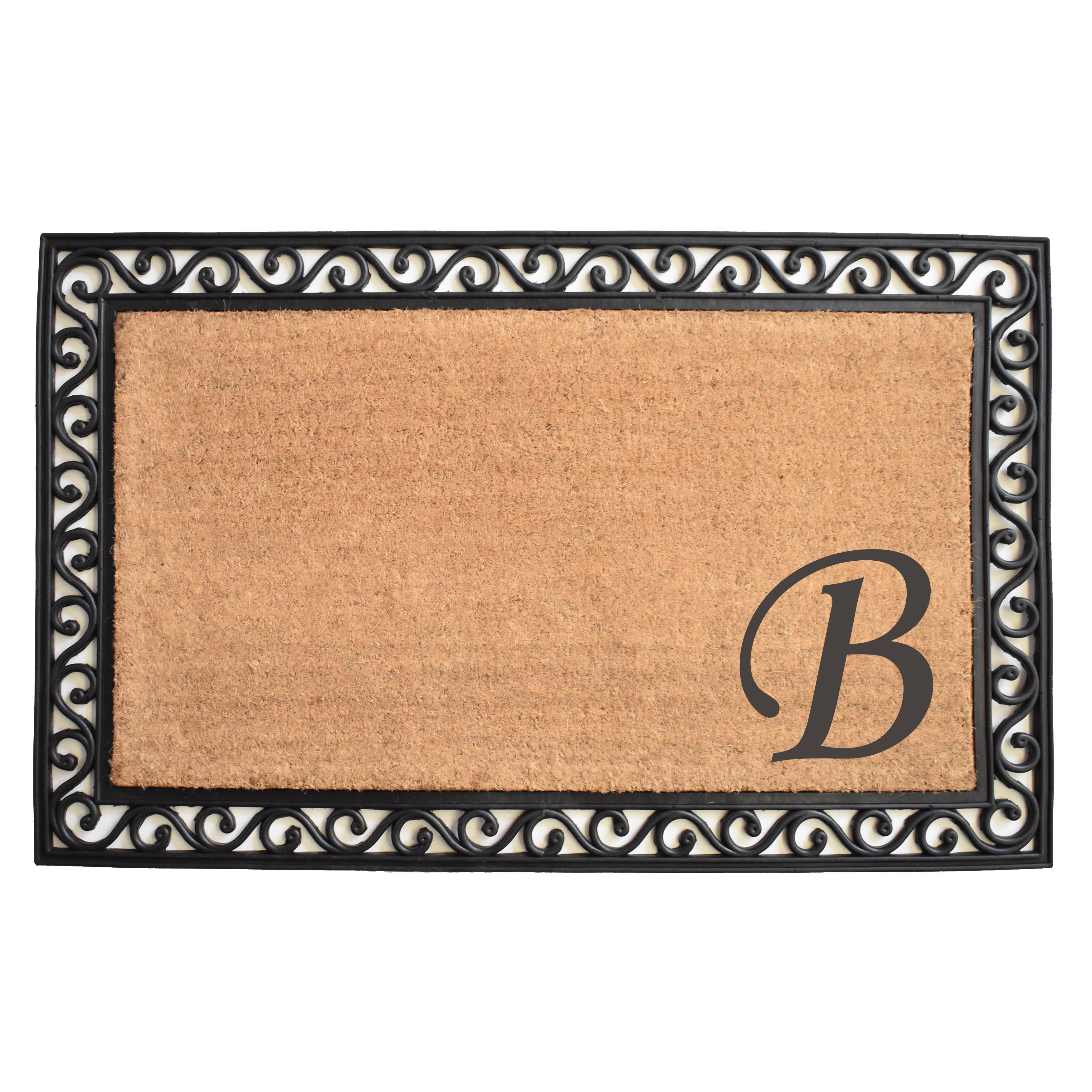 Calloway Mills Versailles Monogram Outdoor Doormat 22" x 36" (Letter B)