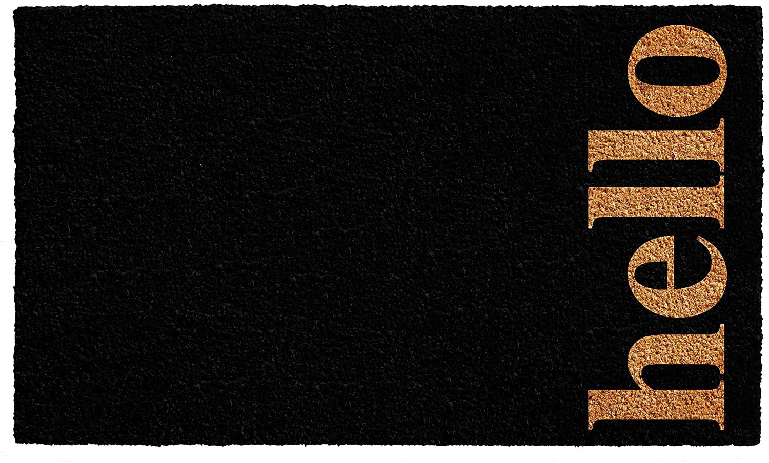 Calloway Mills Vertical Hello Outdoor Coir Doormat, 17" x 29"