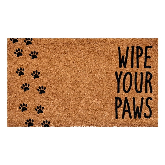 Calloway Mills Vertical Wipe your paws Doormat 24" x 36"