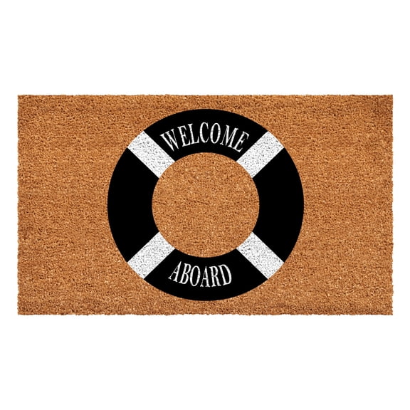 Calloway Mills Welcome Aboard Buoy Doormat, 17" x 29"