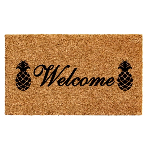 Calloway Mills Welcome Pineapples Doormat, 36" x 72"