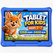 Callsky 10.1-Inch Kids Tablet, Android 14, ABCmouse Authorized Learning App, 12GB+64GB, Blue