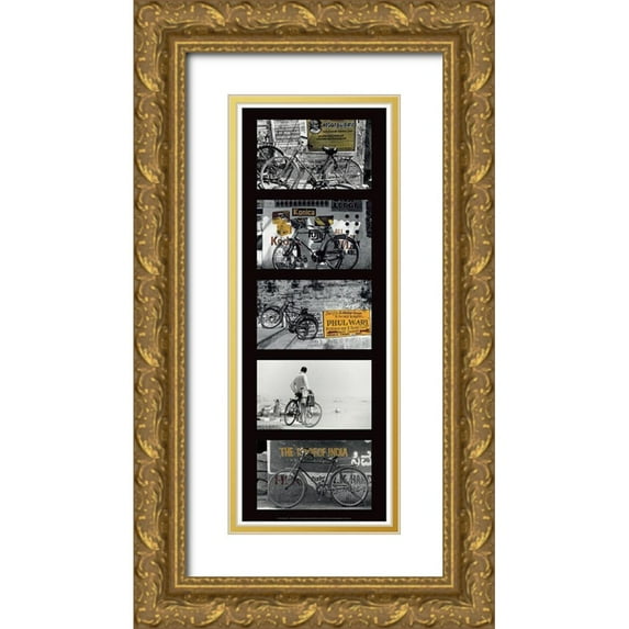 Callu, Frederique 11x24 Gold Ornate Wood Framed with Double Matting Museum Art Print Titled - Inde