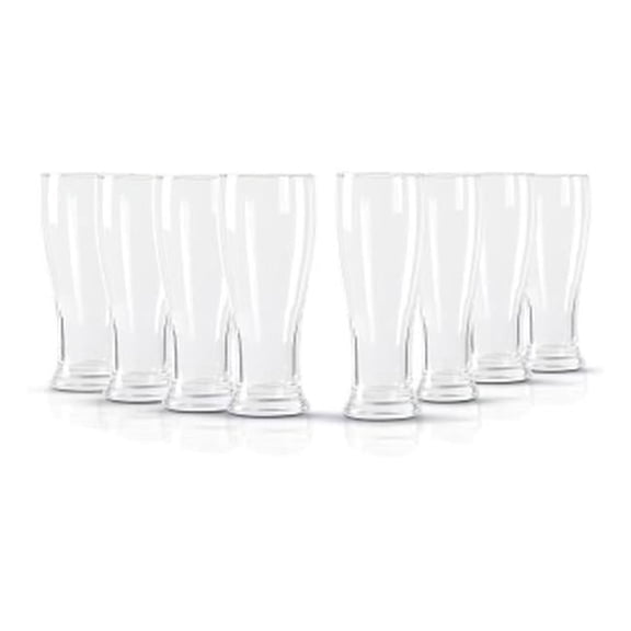 Callum Tall Pub Glass Set - Clear - 8 Piece - Elegant Design