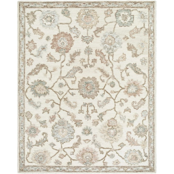 BoutiqueRugs Callum Traditional Area Rug - Off White, Pearl, Ash - 8' x 10'