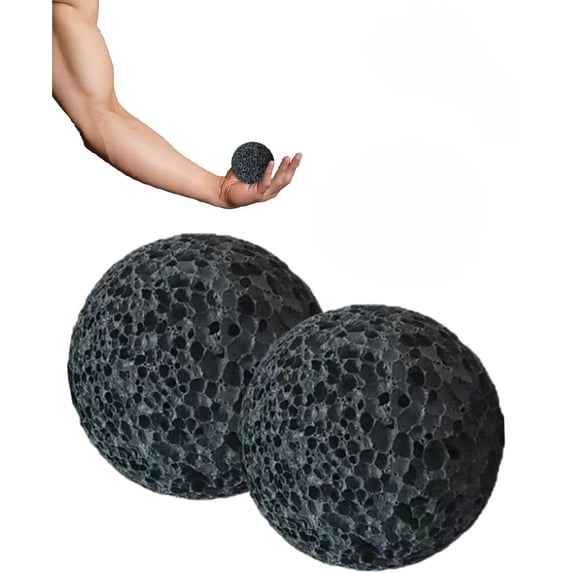 Callus Ball for Hand Grip Training, Natural Volcanic Rock Skin Conditioning Tool for Climbers & Gym, Anti-Sweat Finger Strengthener, Stone Fidget Stress Relief