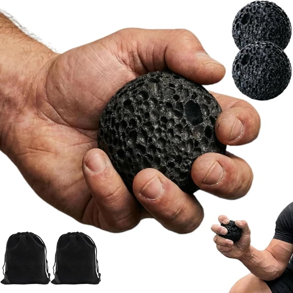 Callus Ball for Hand, Moon Grip Ball Callus Rock for Skin Conditioning & Toughening, Natural Volcanic Rock Grip Trainer for Rock Climbing & Weightlifting, Anti-Sweat Hand Strengthener