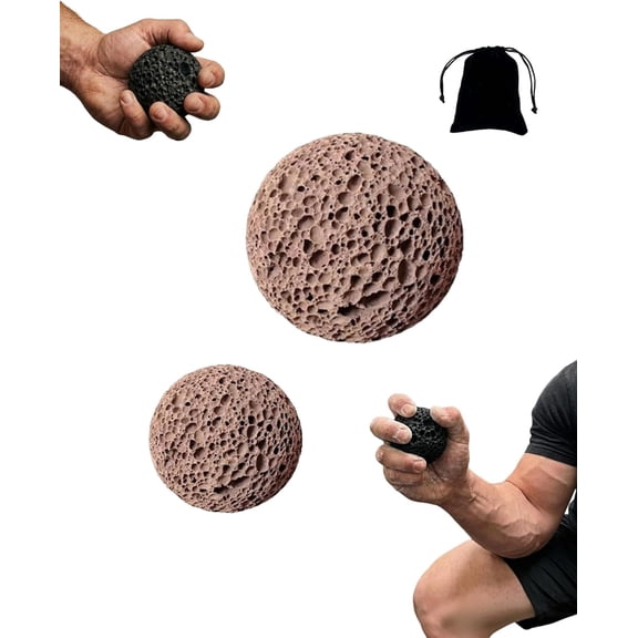 Callus Ball for Hand, Moon Grip Volcanic Rock for Skin Conditioning & Callus Building, Grip Training Fidget for Rock Climbing & Weightlifting Endurance