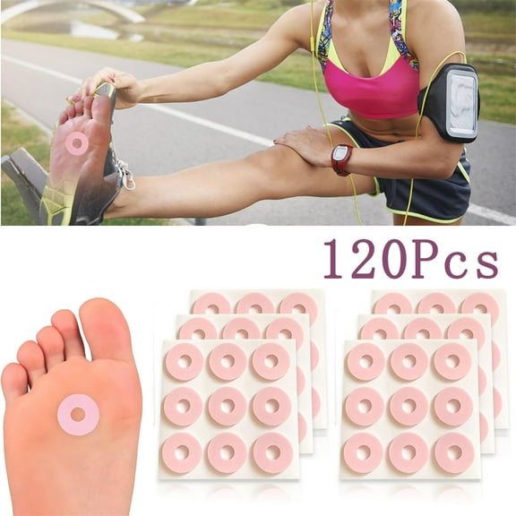 Callus Cushions,20 Sheets Oval Foam Corn Pads with Self-Stick Adhesive,Thick Latex-Based Callus Cushions,Protects Toes,Foot and Heel from Rubbing Friction,Pain Relief from Calluses,Blisters - Pink