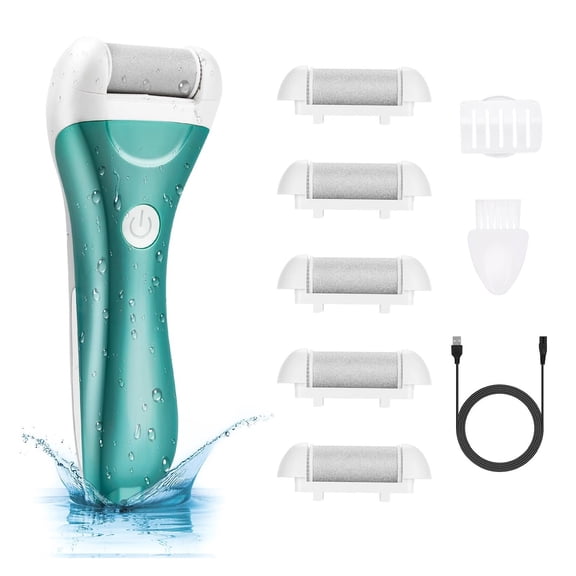 Callus Remover for Feet,Electric Foot File Callus Removers Rechargeable Waterproof Pedicure Tools Foot Scrubber Shaver Feet Care Tool for Cracked Heels Dead Skin (Golden)