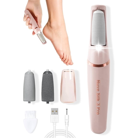 Callus Remover, Upgraded 3rd Electric Callus Removers for Feet, Foot File Callus Remover Pedicure Tools with 2 Speeds, for Dry/Calluses/Cracked/Hard Skin - Soft Smooth Skin(10 Heads)