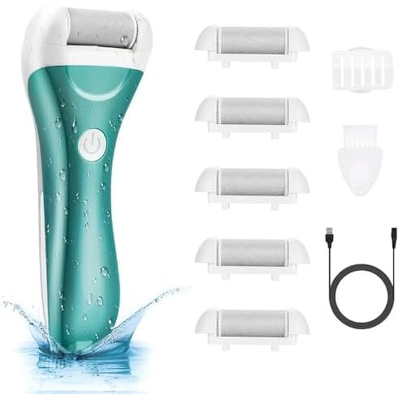 Callus Remover for , Electric Foot File Callus Removers Rechargeable Pedicure Tools Foot Care Tool for Cracked Heels (Green)