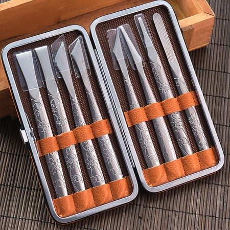 Callus Remover for Feet,8PCS Pedicure Knife,Corn Removers for Feet,Callus Remover,Foot File Pedicure Set, with Storage Box