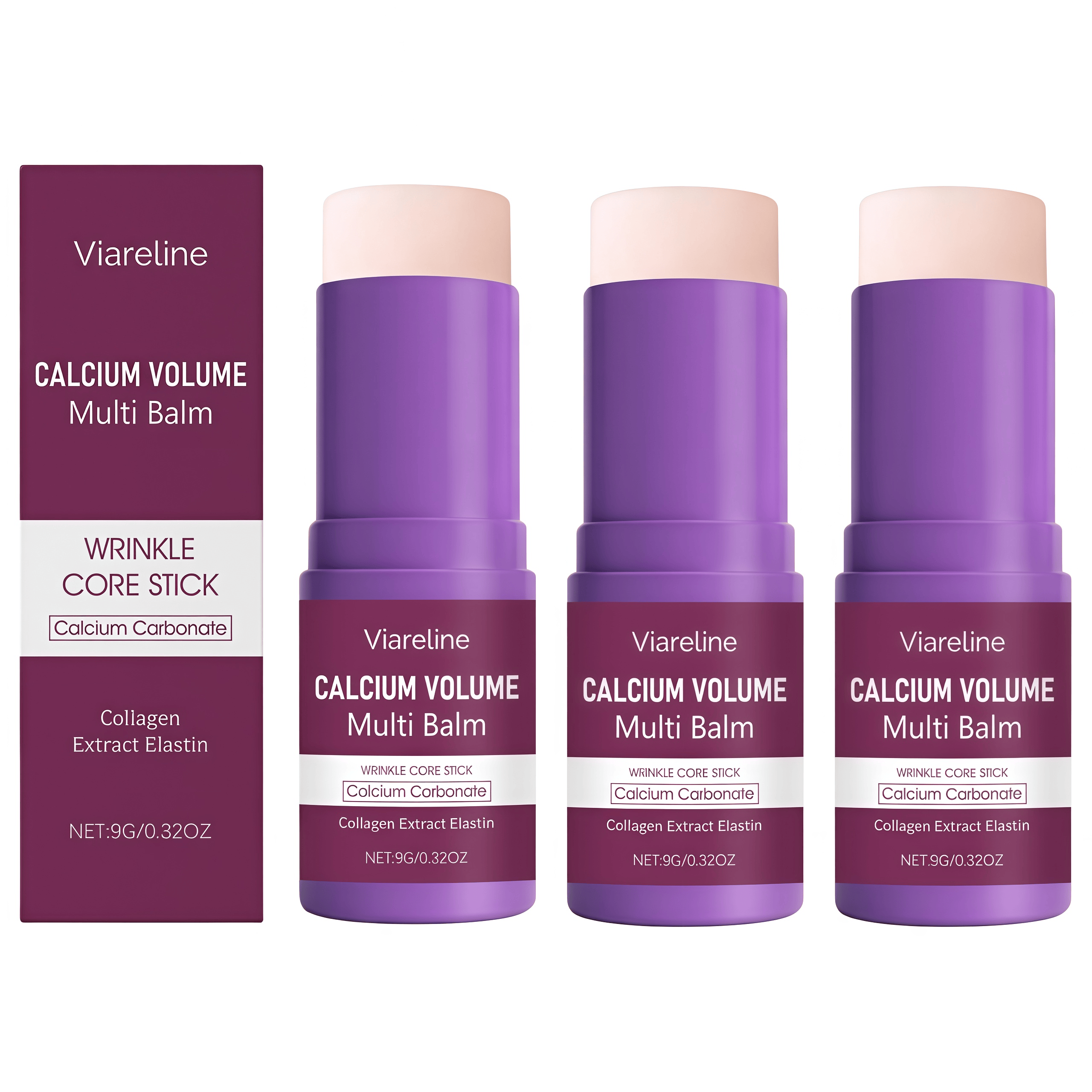 Calm Balm, Calcium Balm Stick , Calciumbalm, Anti Wrinkle Calciumbalm, Hydrating & Firming Skin, Suitable for Eyes, Neck, Face