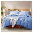 thumbnail image 1 of Calm Blue California King Duvet Cover Sets - Soft Double Brushed Cal King Duvet Cover, 3 Piece, with Button Closure, 1 Duvet Cover 104x98 inches and 2 Pillow Shams, 1 of 9